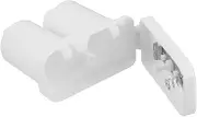 OSALADI Box Flue Water Heater Parallel Battery Adapter Holder D Battery Adapter Dummy Cell Tankless Water Heater Parts Batteries d Size Parallel Battery Convertor Adapter Plastic White