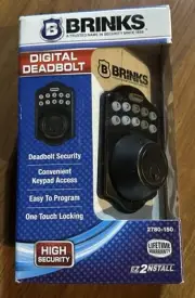 NEW - Brinks 2780-150 Digital Keypad Electronic Deadbolt - Tuscan Bronze