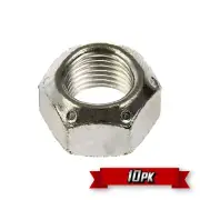 Prevailing Torque Lock Nut, 9/16"-12 Thread, Zinc, GR.C {10pk}