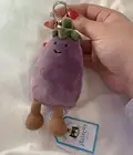 Jellycat Vivacious Vegetable Eggplant Bag Charm NEW WITH TAGS Authentic