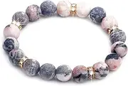 [DONHUA] Beaded Bracelets-Natural Stones Crystal Chakra Yoga Accessories Rose Quartz Stretch Bracelet Women's Gifts