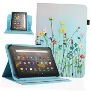 Universal 10 10.1 Inch Android Tablet Case,360 Degree Rotatable Flower Grass 08