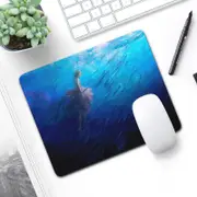 6 Piece Non Slip Mouse Pad Set 21 X 26Cm Thick Rubber Anti Skid Durable Deep Sea Girl Mouse Pads & Wrist Rests