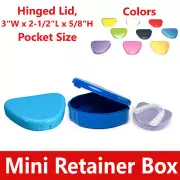 Dental Ortho Appliance Case Mini Retainer Box, 5/8"D, Pocket Size, Up to 300/Cs