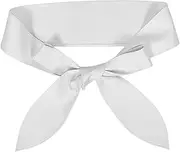 [BESTYASH] PU Wide Belt with Floating Ribbon for Women Dress Sash Belt for Various Occasions Fashionable Waistband for Dresses Parties and Work for All Waist