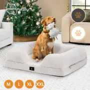 Petzly Memory Foam Dog Bed Pet Sofa Calming Bed Washable Removable