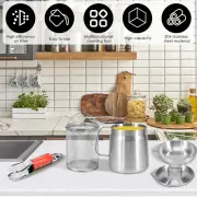 304 Stainless Steel Oil Filter Pot Versatile Oil Filter Vessel with DeEow