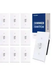9 Pack ELEGRP Digital Toggle Dimmer Switch for Dimmable LED, CFL Light