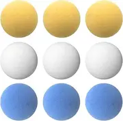 RAYNA GAMES Pack of 9 Professional Football Balls for Table Football, Quiet Football Balls, Regular Size 36 mm Table Football, Tabletop Football for Table Football Game