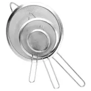 Kitchen Strainer Fine Mesh Pasta Flour Colander Sifter Sieve Set Stainless Steel