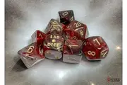 CHX 30064 Borealis Cosmos/gold Polyhedral 7-Dice Set (with bonus die)