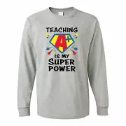 Teaching Is My Superpower Adultâ€™s T-Shirt - 2XL, Spirit, Apparel Accessories,