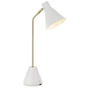 Ambia USB Table Lamp White | Telbix Lighting
