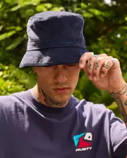 [Quiksilver] Quiksilver Men's Cord Bucket Hat in Dark Navy Size Large/XL L/XL Dark Navy