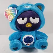 Hello Kitty and Friends X Care Bears Badtz-Maru Grumpy Bear Plush Sanrio NWT