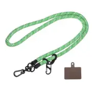 Phone Lanyard Neck Wrist Lanyard With Lanyard Patch Green White Streak 1 Pack