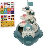 Toyvian Toy Gliding Track Set Boys and Girls Educational Toy Gliding Car Cartoon Car Track for Boys and Girls Enhance Hand-Eye Coordination