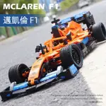 MCLAREN 麥拉倫F1方程式賽車 拼裝模型車 桌面擺件 積木玩具 跑車賽車 玩具車 男生禮物 節日禮物 台灣現貨