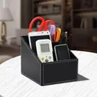 Black/Brown Cosmetic Storage Box Sorting Lattice Cosmetic Pens Rack Desktop
