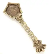 Indian Traditional Brass Panchmukhi Nag Head Pooja Spoon
