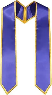 [Generic] Stoles for Graduation 2024 - Comfortable Adult Plain Stole Graduation Stole Sash - Colorful Soft Graduation Stole Satin Sash Graduation Honor Stole