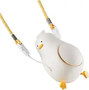 GDPKIALSLZ, Portable Neck Fan Cartoon Duck USB Rechargeable Fan Mini Desktop Fan Office Desktop Student Outdoor Fan