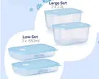 Tupperware Date Store & Freeze Storage Container - Large Set