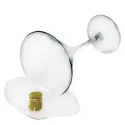 Display Faux Food Prop Spilled Martini With 2 Olives New