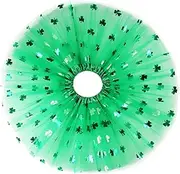 [WHAMVOX] Tutu Skirt for St Patrick's Day 30cm Green Tutu Dress Boys and Girls's Party Dance Skirt