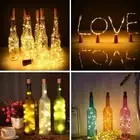 Wine Bottle Light String Lights For Party Indoor Outdoor Decoration Warm White