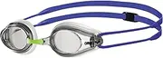 arena Tracks Swim Goggles, White/Blue/Green, Non-Mirror