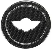 Carbon Fiber Steering Wheel Stickers Cover Trim for BMW Mini Cooper S JCWR55 R56 R57 R58 R59 R60 R61 2007-2013