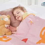 HOSUKKO Weighted Blanket - 2 lbs Pink Cat Heavy Lap Indoor - Small Size Breathable Blanket(36 * 48 inches, 2 lbs)