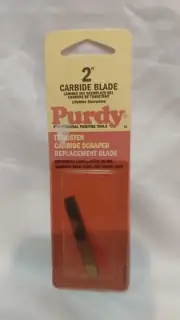 Purdy 2” - Tungsten Carbide Scraper Replacement Blade NEW - 140900225
