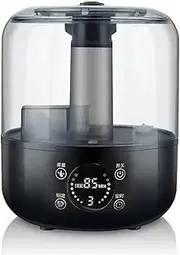 Top Fill Humidifier for Bedroom, 3L Tank for Large Room, Cool Mist Humidifier & Oil Diffuser, 36db Whisper Quiet for Baby Nursery & Plants, Timer, Auto-Shut Off, Easy to Clean (Black)
