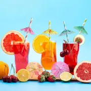 Hawaiian Umbrella Paper Straws 12pk