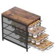 Coffee Pod Holder For Counter, 4 Tier Coffee Pod Drawer for Keurig Pod Storag...