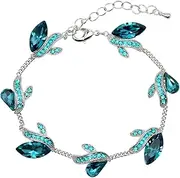 [Faship] Gorgeous Rhinestone Crystal Floral Necklace Earrings Set