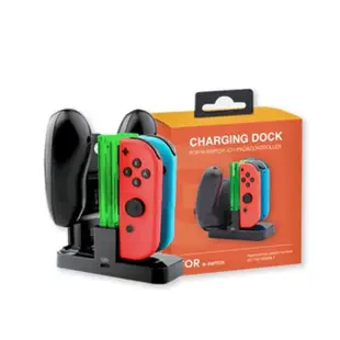 【Nintendo 任天堂】Switch 原廠 Joy-Con控制器 手把+充電座(可充Pro手把)