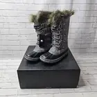 Sorel Joan of Arctic Women's Snow Boots UK 3 Grey Quarry Black Waterproof Winter