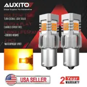 AUXITO 1156 BA15S 7506 P21W Turn 24LED Corner Signal Light Bulb Amber Error Free (for: Chrysler)
