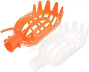2Pcs Fruit Picker Baskets Orange Heads Harvesting Tools for Apples Oranges Mangoes and More for Orchard Workers