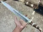 21.25" Custom Hand Made Beautiful Damascus steel double edge Sword knife (3005-3