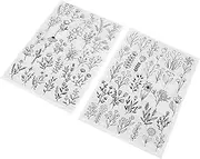 Angoily 2 Sheets Embroidery Template Stabilizer Sew Machine Wash Away Stabilizer Beginners Fabric Water Soluble Embroidery Wash Stabilizer Washable Dissolvable Craft Water Soluble Paper