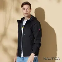 在飛比找momo購物網優惠-【NAUTICA】男裝 率性防水連帽外套(黑)