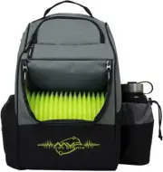 MVP Disc Sports Shuttle Disc Golf Backpack Bag Grey/Lime