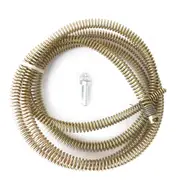 DIY Plumbing Drain Snake Auger Cleaning Tool Soft Spring Cable 2.5m for Electric Drill Sink Toilet Shower Bathroom
