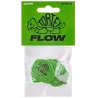 Dunlop Tortex Flow Guitar Pick 12-Pack - Green (.88mm)