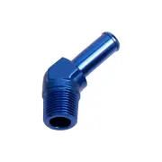 Aeroflow Brand 1/4" Npt To 3/8" Barb Blue Male To Male Hose Fitting