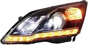 Car LED Headlight Auto Head Lamp Reverse Brake Fog Front Lights DRL Plug And Play IP67 2pcs/Set Compatible With CRV 2007-2011 3V